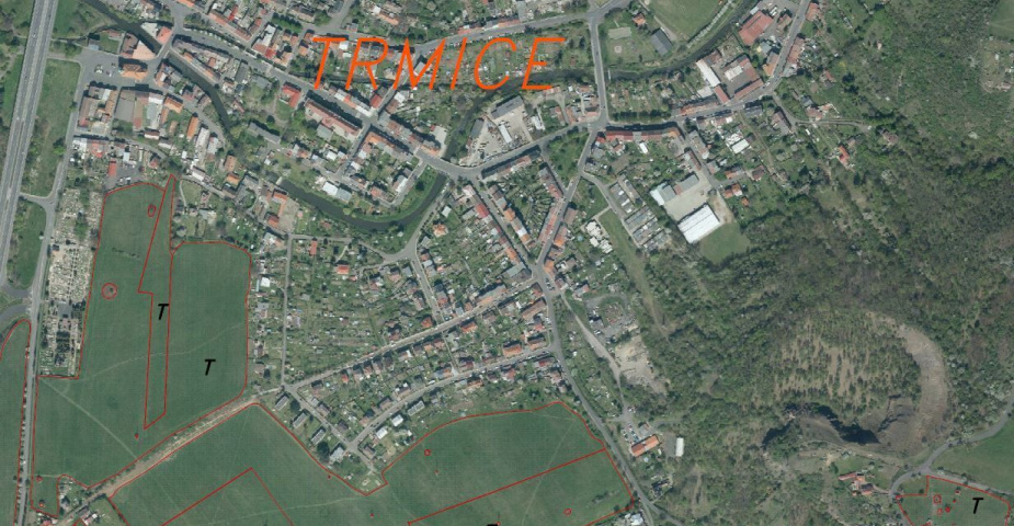Prodej pozemku Trmice