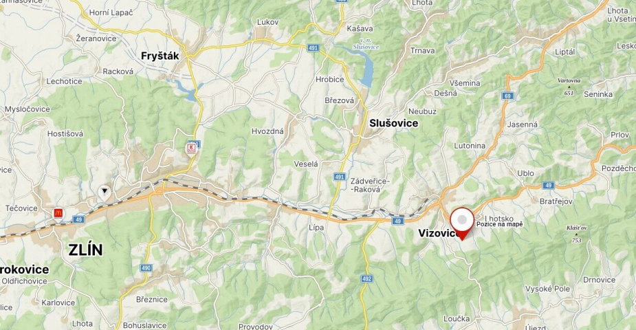 Prodej pozemku Vizovice