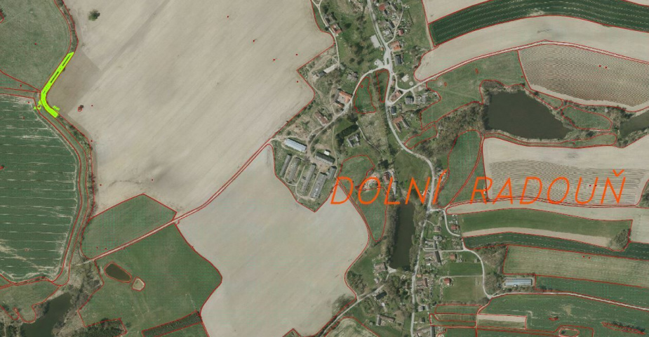 Prodej pozemků Dolní Radouň