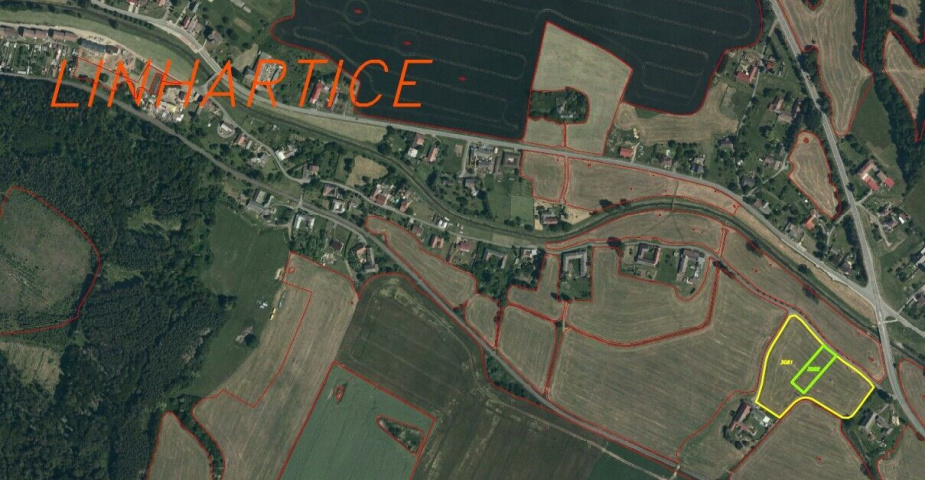 Prodej pozemků Linhartice