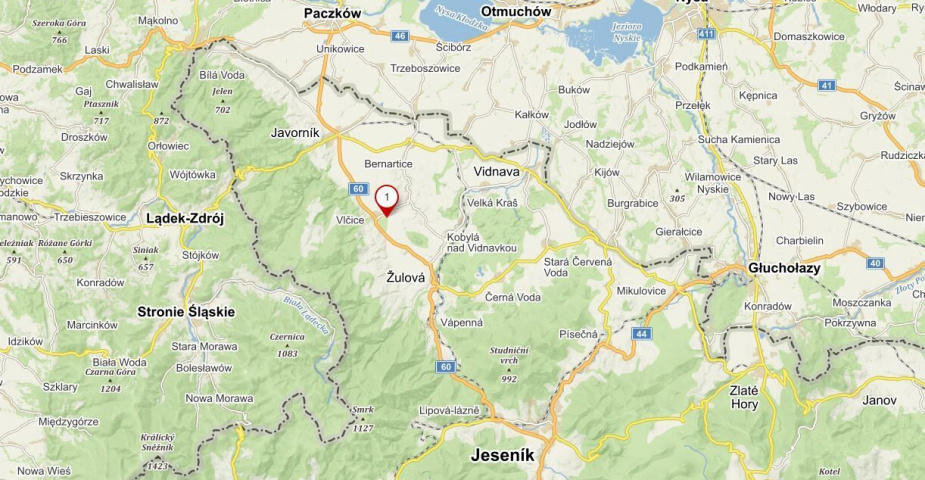 Prodej pozemku Vlčice u Javorníka, obec Vlčice