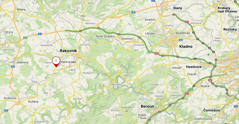 Prodej pozemků Petrovice u Rakovníka, část podíl 1/6