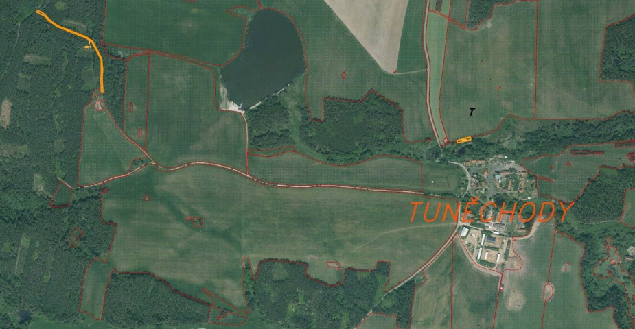 prodej pozemků Tuněchody u Stříbra