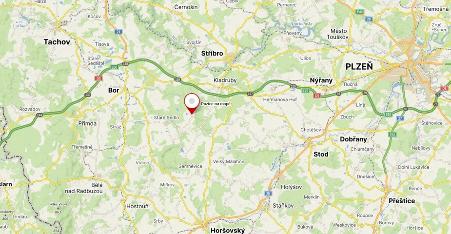 prodej pozemků Tuněchody u Stříbra