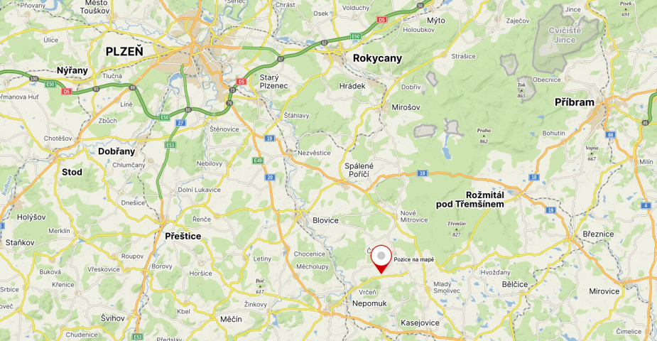 dražba pozemku k.ú. Čečovice