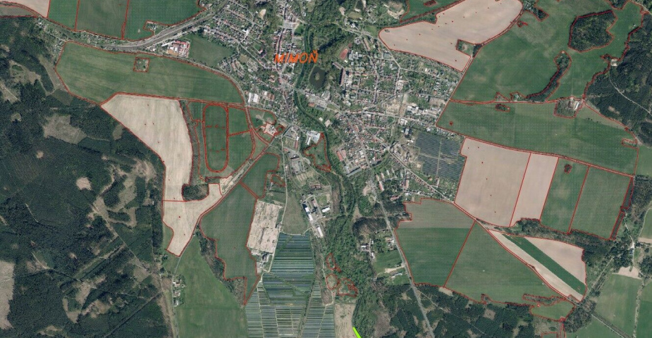 prodej pozemku k.ú. Mimoň