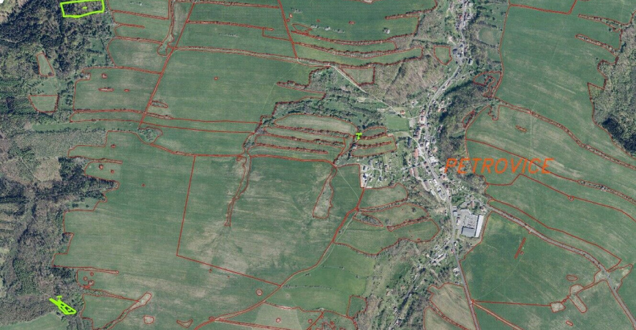 prodej pozemků k.ú. Petrovice u Chabařovic