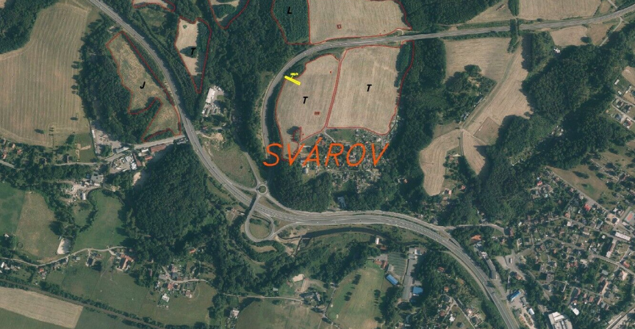 prodej pozemku k.ú. Svárov u Liberce