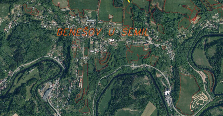 prodej pozemku k.ú. Benešov u Semil