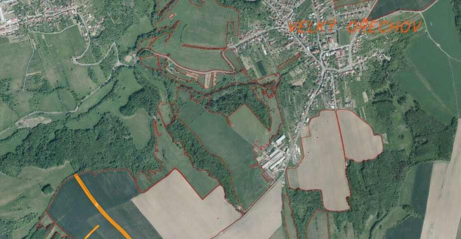 DRAŽBA pozemků Velký Ořechov