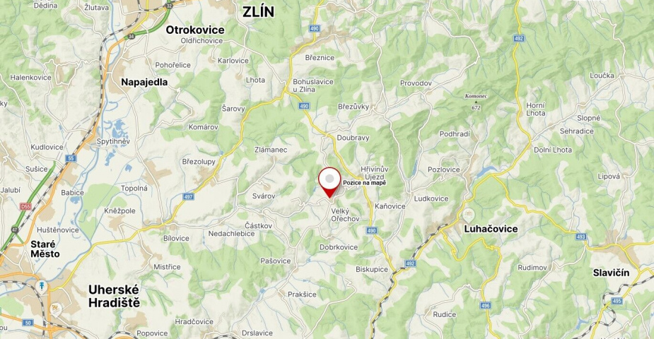 DRAŽBA pozemků Velký Ořechov