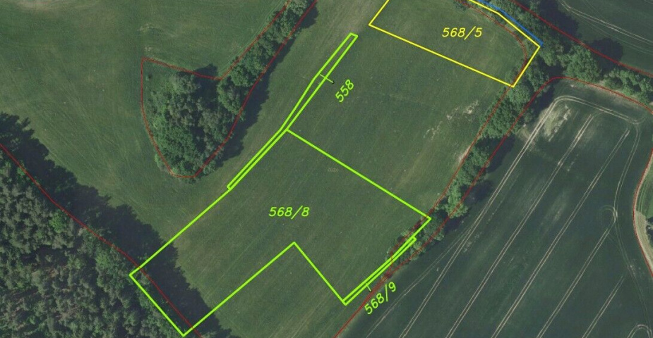 Prodej pozemků Bořkovice, obec Zvěstov, ostatní