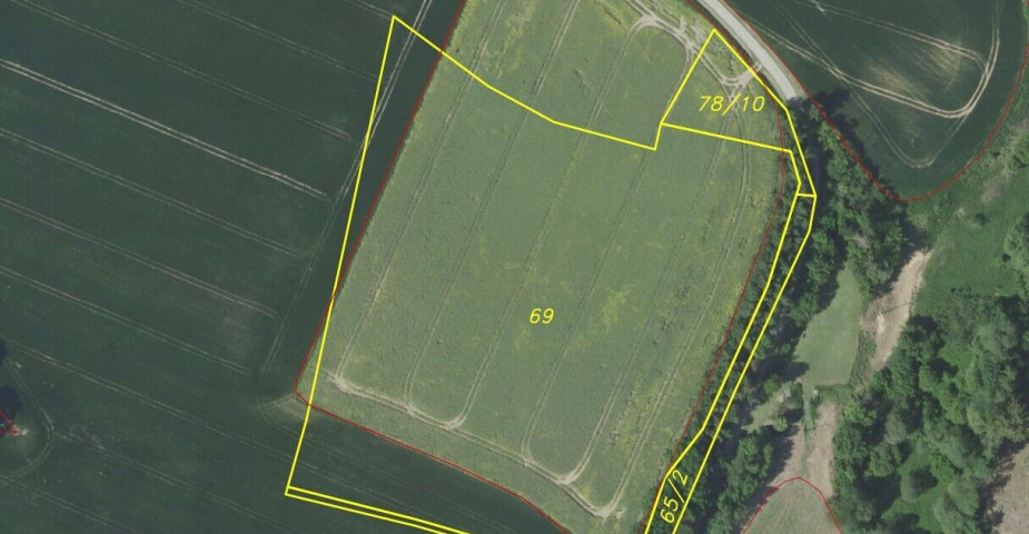 Prodej pozemků Bořkovice, obec Zvěstov, ostatní