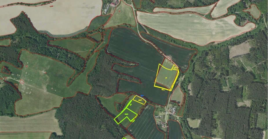 Prodej pozemků Bořkovice, obec Zvěstov, ostatní