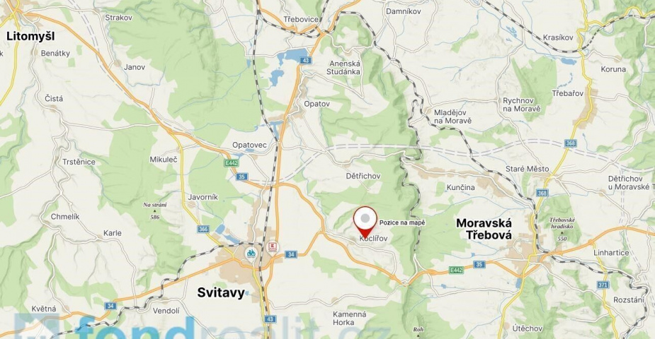 Prodej pozemku Koclířov