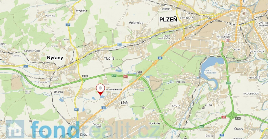 prodej pozemku k.ú. Úherce u Nýřan