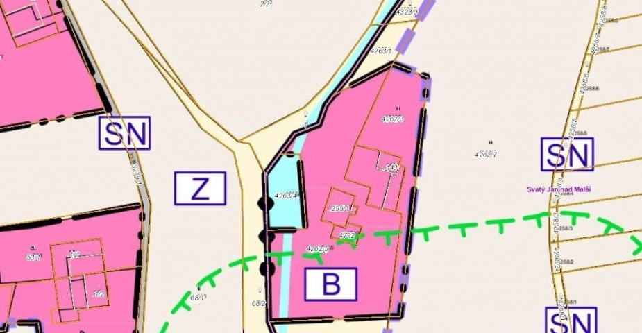 Prodej pozemku Svatý Jan nad Malší