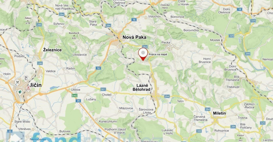 Prodej pozemku Uhlíře, obec Lázně Bělohrad