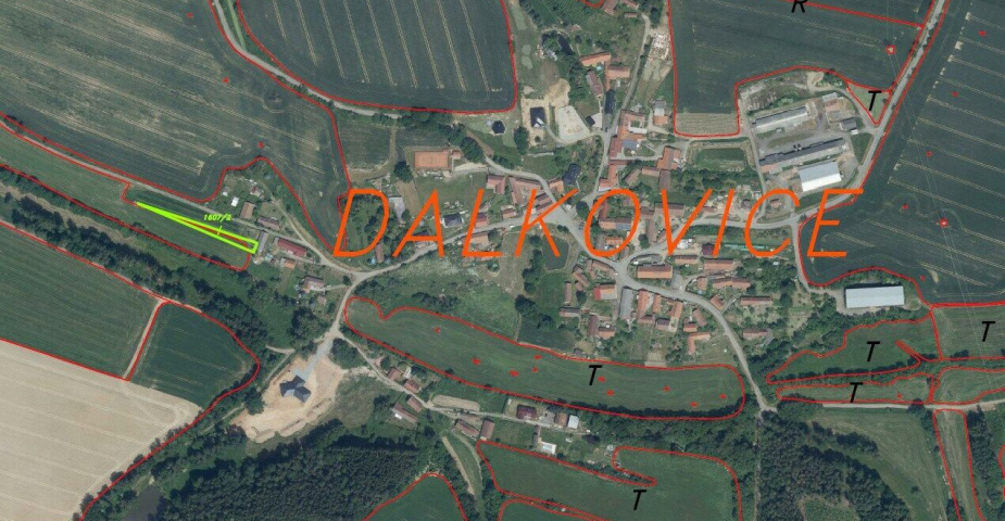 Prodej pozemku Dalkovice, obec Trhový Štěpánov