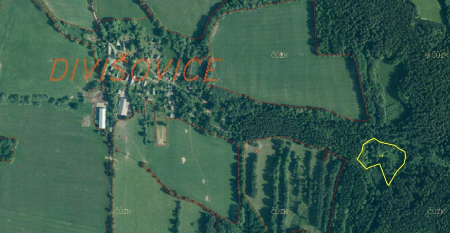 prodej pozemku k.ú. Divišovice u Děpoltic