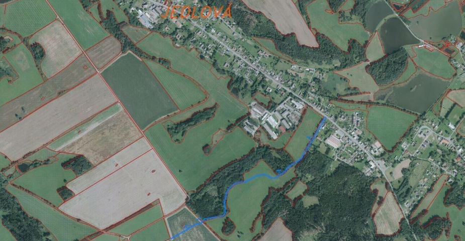 Prodej pozemků Jedlová u Poličky, obec Jedlová, podílové spoluvlastnictví 1/3